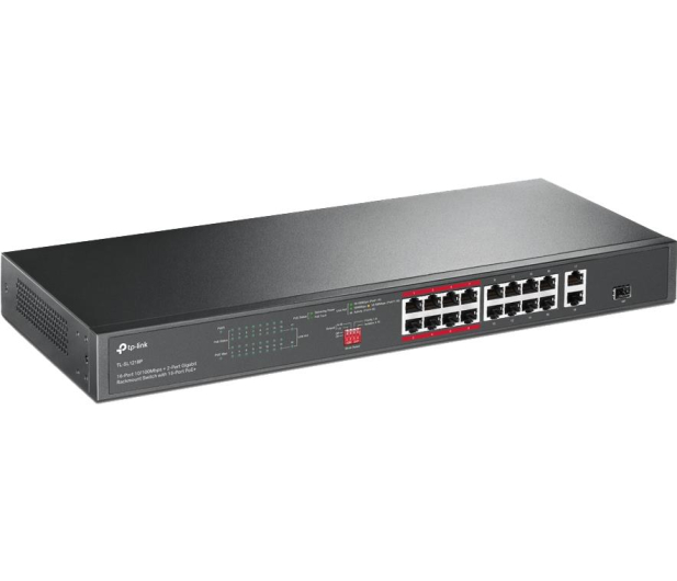 TP-Link 18p TL-SL1218P (16x10/100Mbit PoE+, 2x1000Mbit) - 1063920 - zdjęcie 2